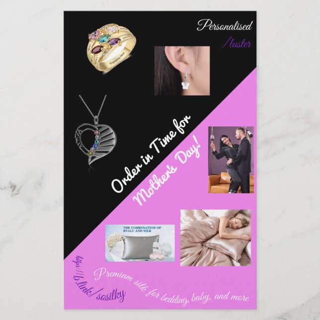 Prospectus 14 Cm X 21,6 Cm Petite circulaire contrastée - Adaptation A6 (Devant)