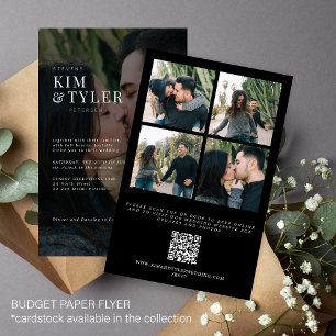 Prospectus 14 Cm X 21,6 Cm Photo budget tout dans un faire-part de mariage RS