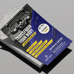 Prospectus 14 Cm X 21,6 Cm Photo marketing de la salle de sport moderne Blue<br><div class="desc">Faites la promotion de vos cours d'entraînement ou du studio de remise en forme avec ce Flyer de gym moderne avec design photo. Avec un design bleu et jaune audacieux avec espace pour une photo, votre logo, ligne ou titre de marque, USPs et services ainsi qu'un badge promotionnel pour ajouter...</div>