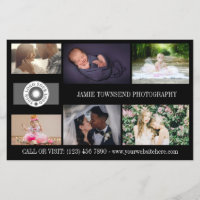 Photographe professionnel Black Logo Collage QR