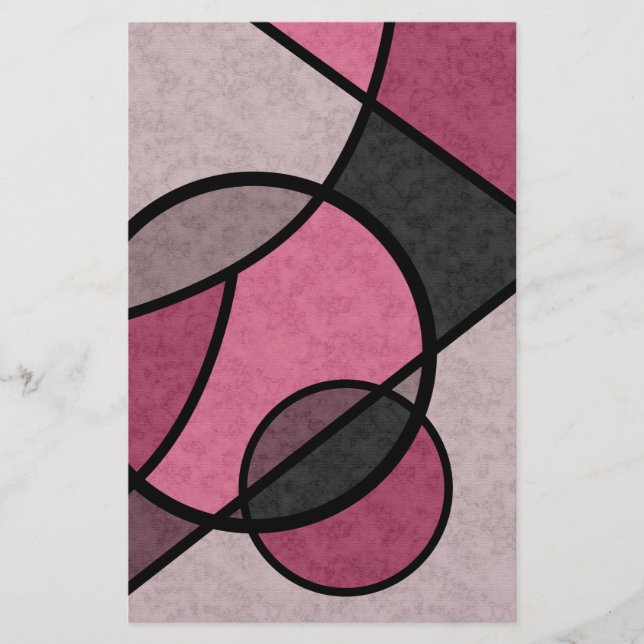 Prospectus 14 Cm X 21,6 Cm Pink Sunrise, abstrait (Devant)