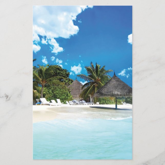 Prospectus 14 Cm X 21,6 Cm Plage exotique  (Devant)