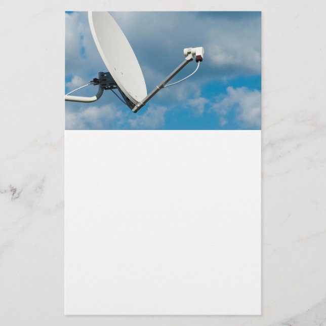 Prospectus 14 Cm X 21,6 Cm Plat satellite (Devant)