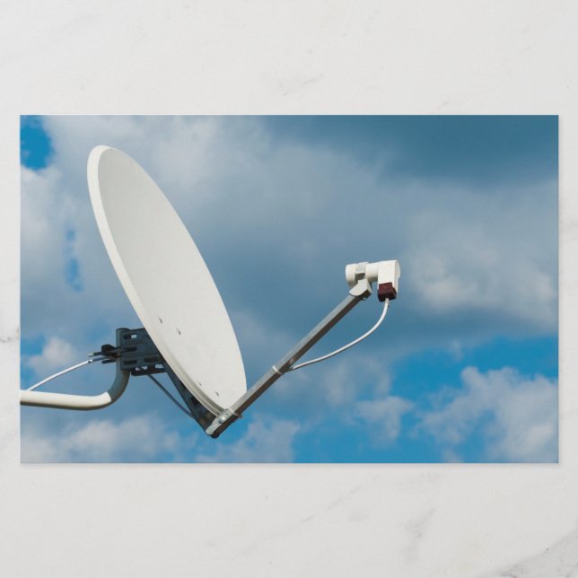 Prospectus 14 Cm X 21,6 Cm Plat satellite (Devant)