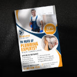 Prospectus 14 Cm X 21,6 Cm Plomberie professionnelle Réparation Plumber Bleu<br><div class="desc">Attirez plus de clients avec ce design attrayant et moderne de la tuyauterie! Ce modèle présente une esthétique audacieuse et professionnelle, une image de plombier sympathique, un appel à l'action clair et une réduction de 25% pour séduire les clients. Faites remarquer votre entreprise de plomberie avec ce prospectus modifiable :...</div>