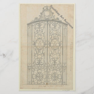 Prospectus 14 Cm X 21,6 Cm Porte de chorale en fer français