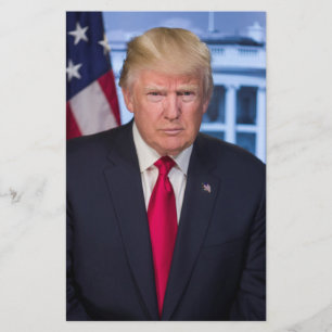 Prospectus 14 Cm X 21,6 Cm Portrait officiel présidentiel de Donald Trump