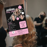 Prospectus 14 Cm X 21,6 Cm Poster de la liste de cheveux - Conception personn<br><div class="desc">Élevez votre entreprise de coiffure avec cette affiche audacieuse et personnalisable, conçue par The Arty Apples. Doté d'un élégant jeu de couleurs noir et rose, ce design modifiable est parfait pour promouvoir vos services de salon de coiffure, des offres spéciales ou de nouvelles techniques de style. Que vous soyez en...</div>