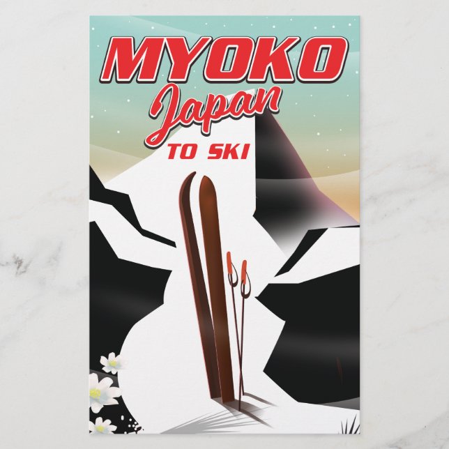 Prospectus 14 Cm X 21,6 Cm poster de ski myoko japon (Devant)