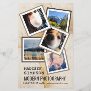 Prospectus 14 Cm X 21,6 Cm Publicité pour photographe moderne Pro