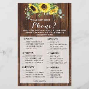 Prospectus 14 Cm X 21,6 Cm Qu'est-ce que sur votre téléphone Sunflower Shower