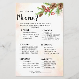 Prospectus 14 Cm X 21,6 Cm Qu'est-ce que sur votre téléphone Wedding shower G