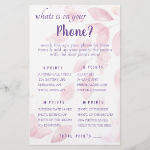 Prospectus 14 Cm X 21,6 Cm Qu'y a-t-il sur votre téléphone ? Flyer de la cart