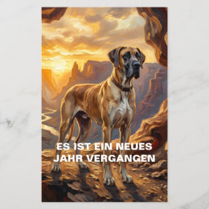 Prospectus 14 Cm X 21,6 Cm Regardez l'invitation Fawn Great Dane de l'année p