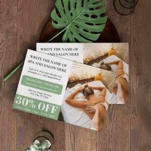 Prospectus 14 Cm X 21,6 Cm Remise pour massothérapeute professionnel