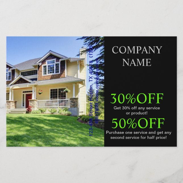 Prospectus 14 Cm X 21,6 Cm Rénovation de maison moderne remodelage Immobilier (Devant)