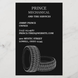 Prospectus 14 Cm X 21,6 Cm Réparation automatique des pneus