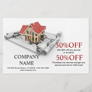 Prospectus 14 Cm X 21,6 Cm Réparation des toits rénovation des maisons