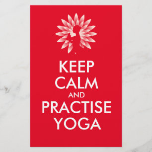 Prospectus 14 Cm X 21,6 Cm Restez calme et pratiquez le yoga