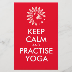 Prospectus 14 Cm X 21,6 Cm Restez calme et pratiquez le yoga