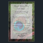 Prospectus 14 Cm X 21,6 Cm Rich Peacock Feed avec mousse verte<br><div class="desc">Le design riche en plumes de paon présente une photo de gros plan de plume paon turquoise, dorée et verte posée sur un lit de mousse verte et riche. Parfait pour un mariage d'été ou une occasion spéciale. Faire-part de mariage et accessoires correspondants. © 2010 www.CustomInvitesOnline.com Cet article est disponible...</div>