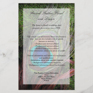 Prospectus 14 Cm X 21,6 Cm Rich Peacock Feed avec mousse verte