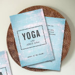 Prospectus 14 Cm X 21,6 Cm Rose bleu moderne Scratches Yoga Instructeur<br><div class="desc">Modèle moderne personnalisable avec cool bleu/rose rayures arrière - plan. Vous pouvez personnaliser un texte avec votre texte.</div>