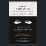 Prospectus 14 Cm X 21,6 Cm Rose Gold Lash Salon Grand Reopening Covid Safety<br><div class="desc">A complete cohesive collection for all your business products and supplies. Advise patrons of your reopening with new covid safety measures in place. A collection of products to promote social distancing guidelines.These products are great to ensure both employees and clients follow social distancing guidelines. Add your custom wording to this...</div>