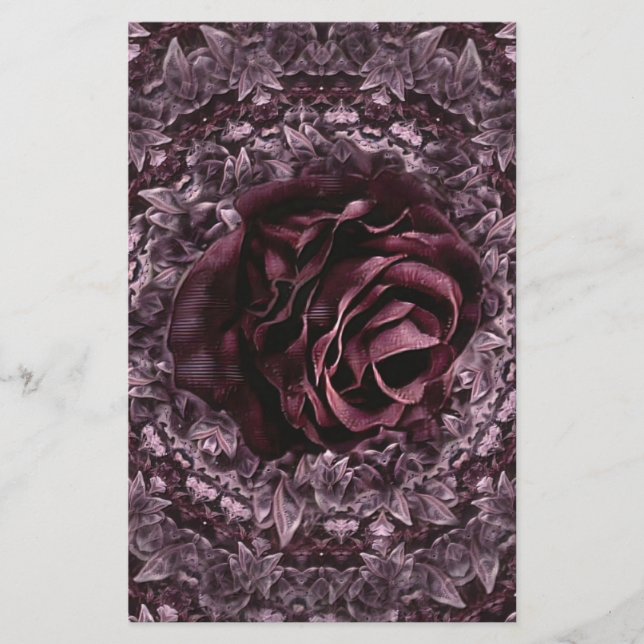 Prospectus 14 Cm X 21,6 Cm Rose Mandala (Devant)