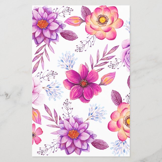 Prospectus 14 Cm X 21,6 Cm Rose violette (Devant)