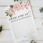 Prospectus 14 Cm X 21,6 Cm Roses Roses Roses Roses Roses Roses Flore Jeu Où É<br><div class="desc">Où nous étions jeu de douche nuptiale. Aquarelle douce rose pâle roses. Coordination à l'envers. Les articles correspondants pour compléter votre collection d'événements sont disponibles dans notre boutique Zazzle!</div>