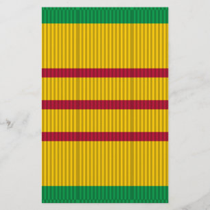 Prospectus 14 Cm X 21,6 Cm Ruban de la Médaille du service du Vietnam