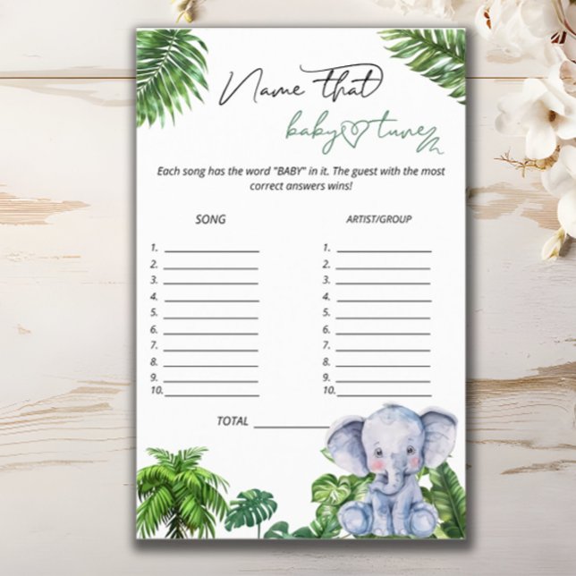 Prospectus 14 Cm X 21,6 Cm Safari Tropical Nom Que Bébé Tune Jeu (Créateur téléchargé)