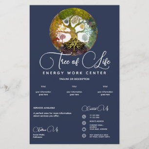 Prospectus 14 Cm X 21,6 Cm Saisons   Arbre de vie