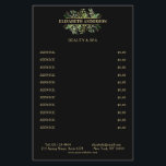 Prospectus 14 Cm X 21,6 Cm Salon Botank moderne Schwarz Grün Schwarz<br><div class="desc">Elégant,  moderne,  Botanik,  Schwarz,  Grün Flyer. Editiere dein Produkt in wenigen Minuten indem Du deinen Namen,  Service und Preise eingibst. Über "weiteres personalisieren" kannst Du die Schriftart,  Farbe und Position individuell wählen.Flyer.</div>