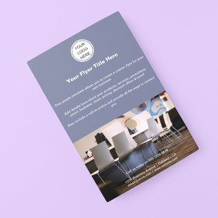 Prospectus 14 Cm X 21,6 Cm Salon de beauté Business Logo Marketing Publicité