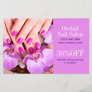 Prospectus 14 Cm X 21,6 Cm Salon de SPA Esthétique moderne Listes de prix