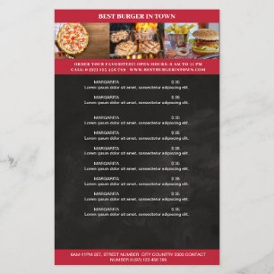 Prospectus 14 Cm X 21,6 Cm Schwarz, Rot