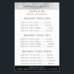 Prospectus 14 Cm X 21,6 Cm Service d'affaires Silver Bokeh moderne / circulai<br><div class="desc">Lumineuse moderne argenté et blanc étincelant lumières de bokeh,  services d'affaires et prospectus de prix. La couleur du texte et le style de police peuvent être customisés.</div>