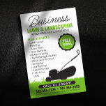 Prospectus 14 Cm X 21,6 Cm Service d'aménagement paysager de la pelouse blanc<br><div class="desc">Ce design de flyer attrayant est parfait pour toute entreprise d'entretien de pelouse ou d'aménagement paysager à la recherche d'un look classique et professionnel. Le design simple mais impactable comprend une silhouette d'une tondeuse à gazon contre un arrière - plan à gazon vert, transportant instantanément vos services à des clients...</div>