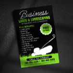 Prospectus 14 Cm X 21,6 Cm Service d'aménagement paysager de la pelouse noire<br><div class="desc">Ce design de flyer attrayant est parfait pour toute entreprise d'entretien de pelouse ou d'aménagement paysager à la recherche d'un look classique et professionnel. Le design simple mais impactable comprend une silhouette d'une tondeuse à gazon contre un arrière - plan à gazon vert, transportant instantanément vos services à des clients...</div>