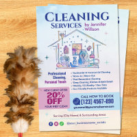Services de nettoyage - Illustration aquarelle