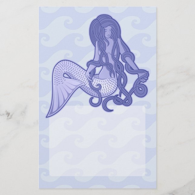 Prospectus 14 Cm X 21,6 Cm Sirène assise bleue (Dos)