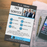 Prospectus 14 Cm X 21,6 Cm Société de services fiscaux<br><div class="desc">Présentez notre circulaire d'affaires des services fiscaux! Vous cherchez un moyen simple et efficace de promouvoir vos services fiscaux? Ne cherchez plus ! Nos dépliants conçus par des professionnels sont l'outil parfait pour attirer des clients potentiels et faire de votre entreprise fiscale un point de repère. Commandez dès aujourd'hui nos dépliants...</div>
