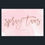 Prospectus 14 Cm X 21,6 Cm Spray tans logo élégant rose or typographie rose<br><div class="desc">Spray tans logo élégant rose or typographie rose</div>