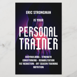 Prospectus 14 Cm X 21,6 Cm Style d'affiche de cinéma inspiration fitness