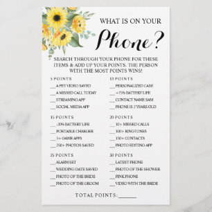 Prospectus 14 Cm X 21,6 Cm Sunflower Ce qui se trouve sur votre téléphone Dou