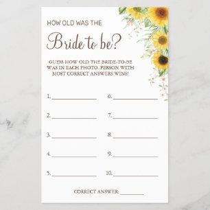 Prospectus 14 Cm X 21,6 Cm Sunflower Devess quel âge elle a