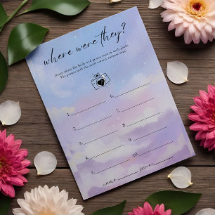 Prospectus 14 Cm X 21,6 Cm Sur Cloud 9 Où Étaient-Ils Fête des mariées Jeu