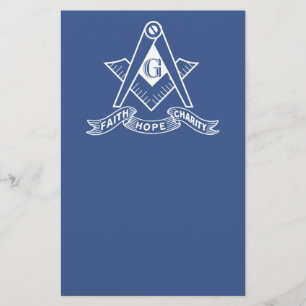 Prospectus 14 Cm X 21,6 Cm symbole de la franc-maçonnerie